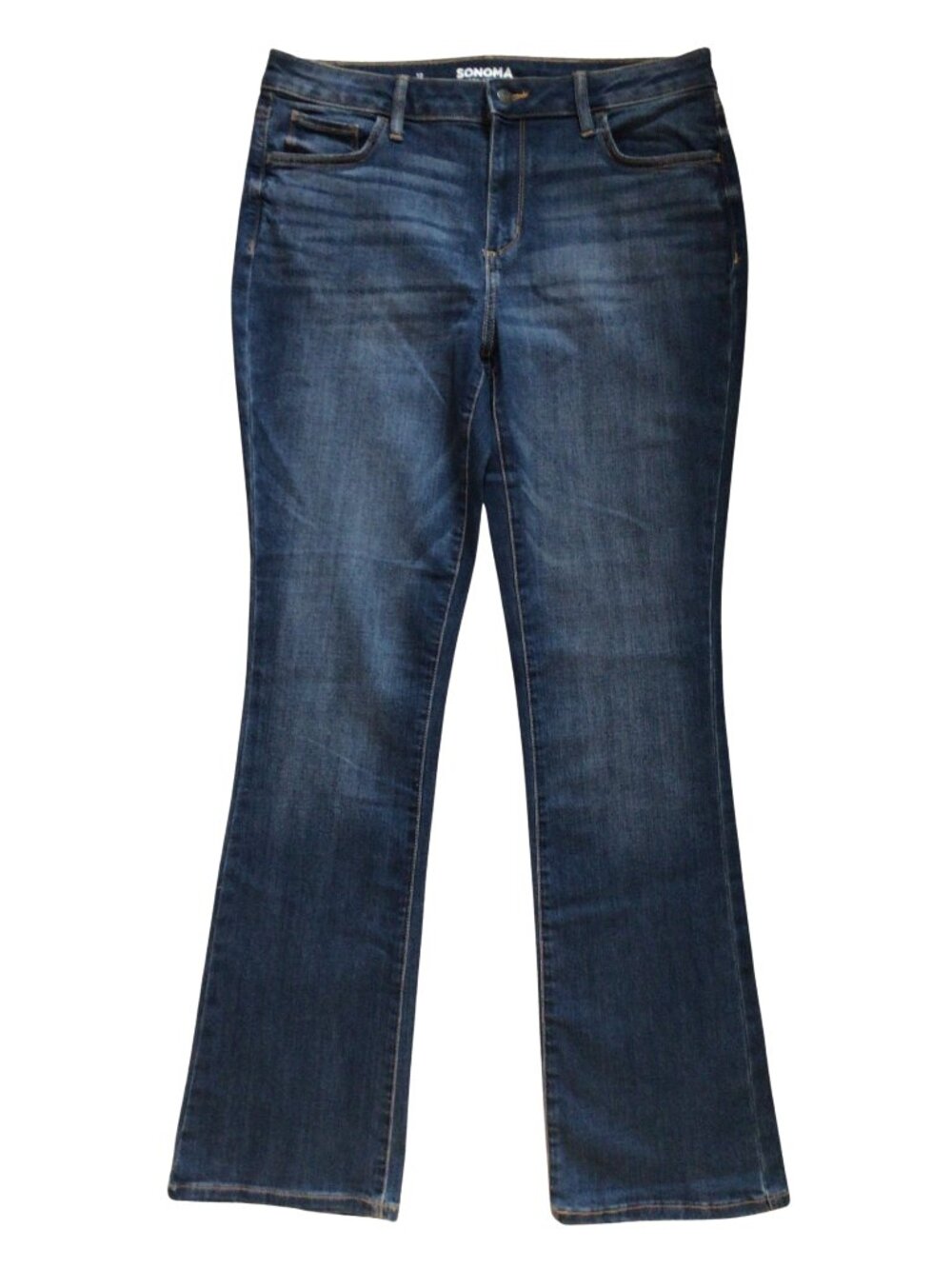 Sonoma Jeans Women’s 12 Blue Bootcut Denim Boot Cut Stretch Goods for Life